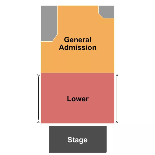 seating chart for Duling Hall - Lower/GA - eventticketscenter.com