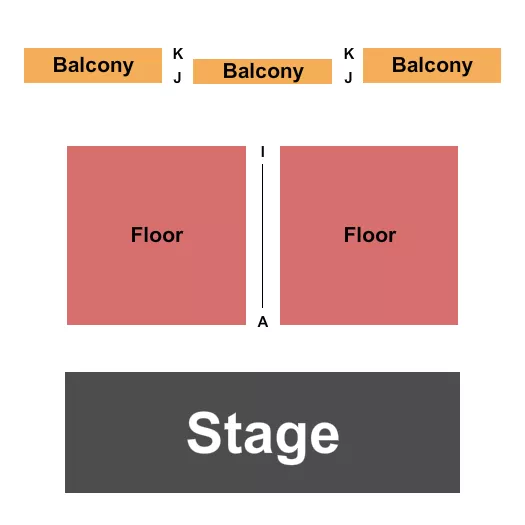 seating chart for Duncan-Thomas Duncan Hall - Endstage - eventticketscenter.com