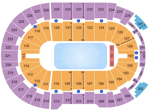 seating chart for Amica Mutual Pavilion - Disney On Ice - eventticketscenter.com