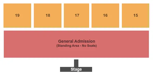 seating chart for Dutchess County Fairgrounds - Endstage - GA Front - eventticketscenter.com