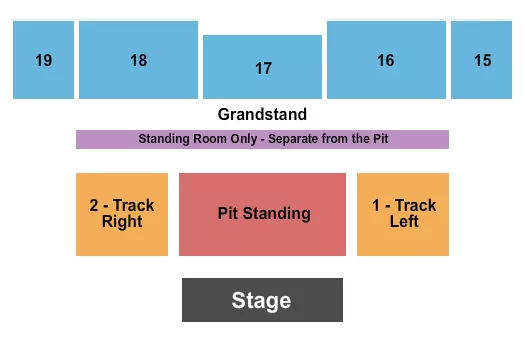 seating chart for Dutchess County Fairgrounds - Endstage GA/PIT - eventticketscenter.com