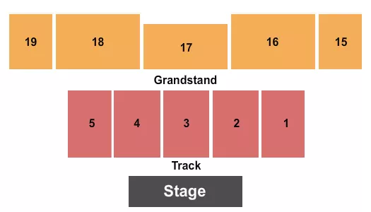 seating chart for Dutchess County Fairgrounds - End Stage - eventticketscenter.com