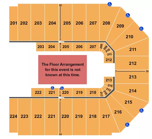 seating chart for EJ Nutter Center - Generic Floor - eventticketscenter.com