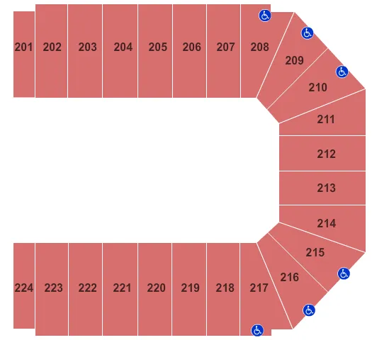 seating chart for EJ Nutter Center - Open Floor - eventticketscenter.com