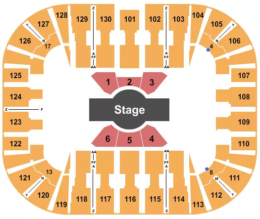 seating chart for EagleBank Arena - Cirque - Corteo - eventticketscenter.com