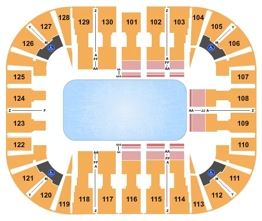 seating chart for EagleBank Arena - Disney on Ice - eventticketscenter.com