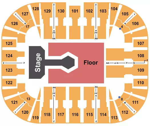 seating chart for EagleBank Arena - Don Toliver - eventticketscenter.com