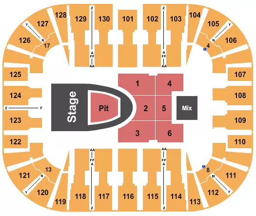 seating chart for EagleBank Arena - For King and Country - eventticketscenter.com
