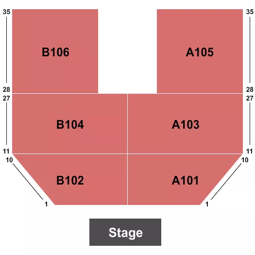 seating chart for Eagle Mountain Casino - Endstage 4 - eventticketscenter.com
