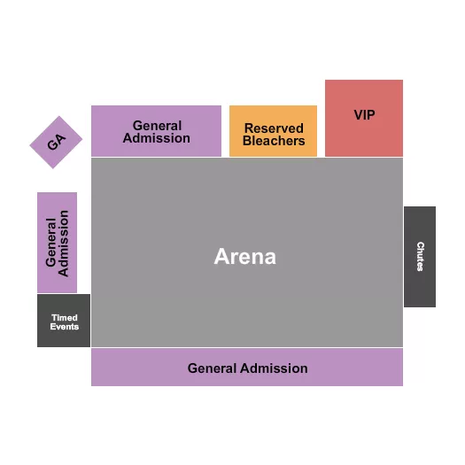 seating chart for Eagle Rodeo Grounds - Rodeo - eventticketscenter.com