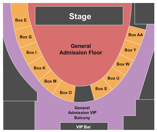 seating chart for Eagles Ballroom - Lee Brice - eventticketscenter.com