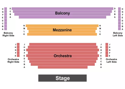 seating chart for E&H McGlothlin Center for the Arts - Endstage - eventticketscenter.com