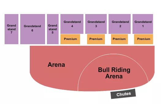 seating chart for Eastern Idaho State Fair - Bull Riding - eventticketscenter.com
