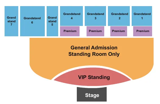 seating chart for Eastern Idaho State Fair - Endstage 2 - eventticketscenter.com