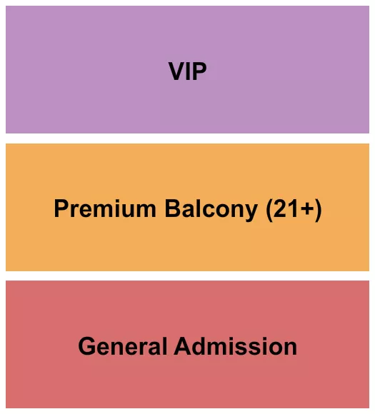 seating chart for Eastside Bowl - GA/Prem/VIP - eventticketscenter.com