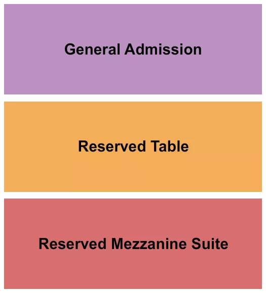 seating chart for Eastside Bowl - GA/Reserved Table & Mezz - eventticketscenter.com