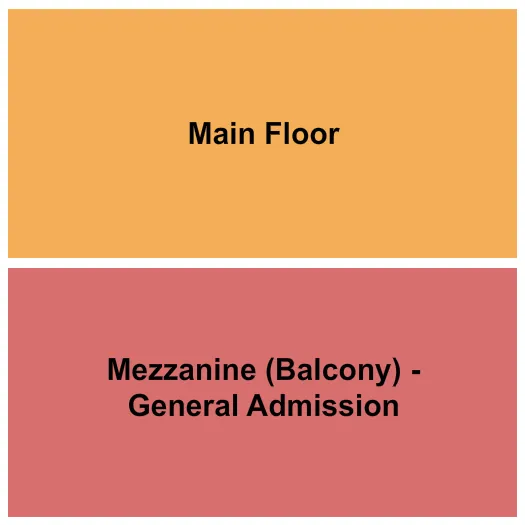 seating chart for Eastside Bowl - MF/Mezz - eventticketscenter.com