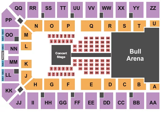 seating chart for Ector County Coliseum - Concert & Rodeo - eventticketscenter.com