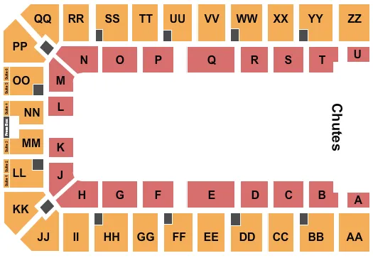 seating chart for Ector County Coliseum - Open Floor - eventticketscenter.com