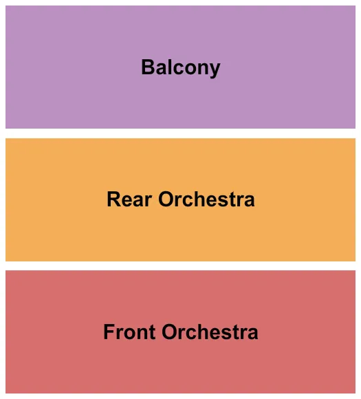 seating chart for Ector Theatre - Endstage-2 - eventticketscenter.com