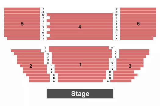seating chart for Ed & Betty Wilcox Performing Arts Center - Endstage - eventticketscenter.com