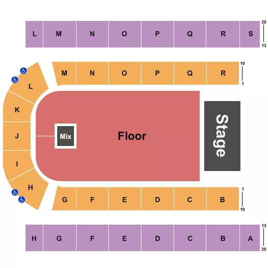 seating chart for Edmonton EXPO - Endstage GA Floor 2 - eventticketscenter.com