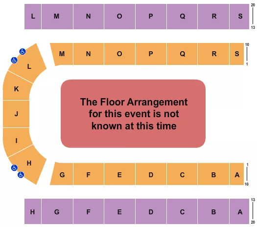 seating chart for Edmonton EXPO - Generic Floor - eventticketscenter.com