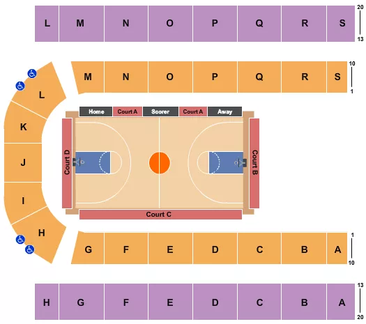 seating chart for Edmonton EXPO - Basketball 3 - eventticketscenter.com