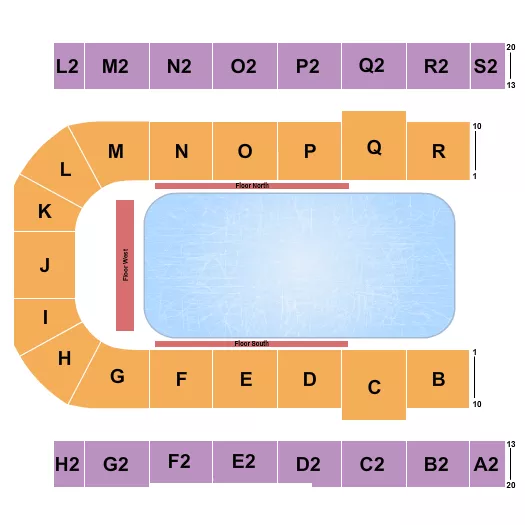 seating chart for Edmonton EXPO - Disney on Ice - eventticketscenter.com