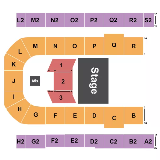 seating chart for Edmonton EXPO - Half House - eventticketscenter.com