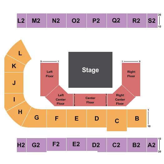 seating chart for Edmonton EXPO - Singing Christmas Tree - eventticketscenter.com