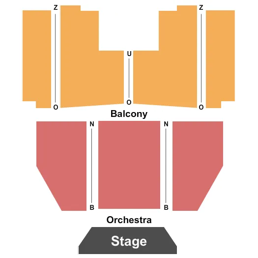 seating chart for Egyptian Theatre - Boise - End Stage - eventticketscenter.com
