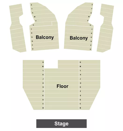seating chart for Egyptian Theatre - Boise - Endstage with Gold Circle - eventticketscenter.com
