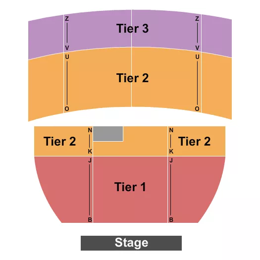 seating chart for Egyptian Theatre - Boise - ndstage Tier 2 - eventticketscenter.com