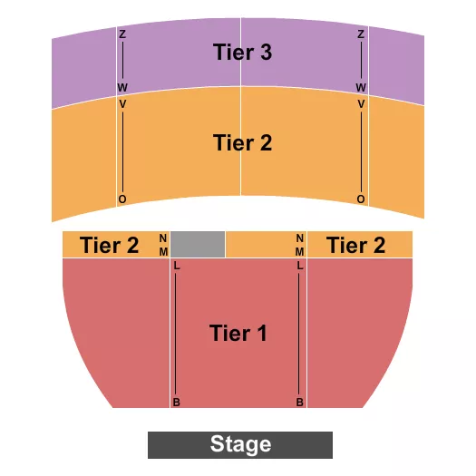 seating chart for Egyptian Theatre - Boise - Endstage Tier - eventticketscenter.com