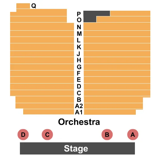 seating chart for Egyptian Theatre - UT - End Stage - eventticketscenter.com