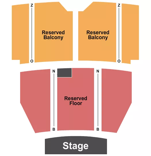 seating chart for Egyptian Theatre - Boise - Endstage RSV - eventticketscenter.com
