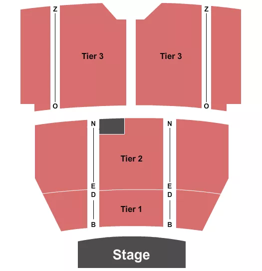 seating chart for Egyptian Theatre - Boise - Endstage Tier 4 - eventticketscenter.com