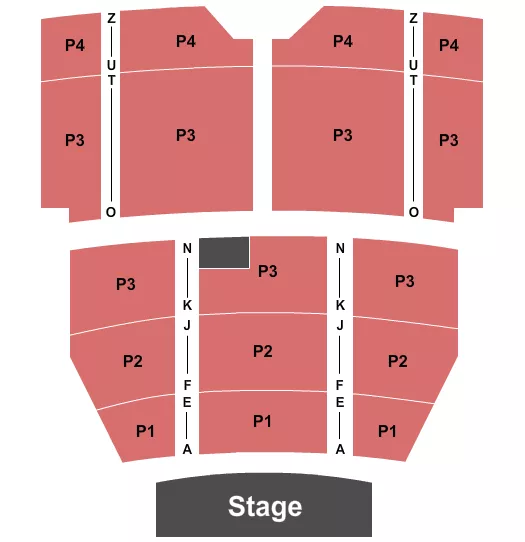 seating chart for Egyptian Theatre - Boise - P1-P4 2 - eventticketscenter.com