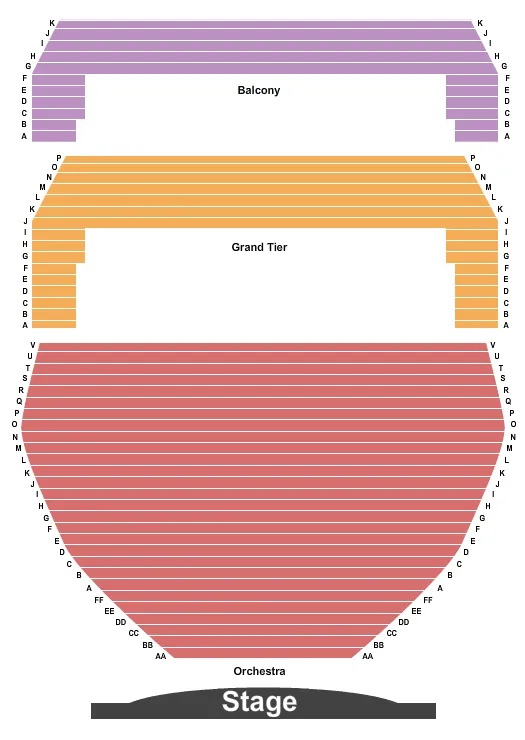 seating chart for Eisenhower Auditorium - Penn State - End Stage - eventticketscenter.com