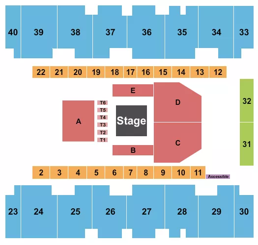 seating chart for El Paso County Coliseum - MMA - eventticketscenter.com
