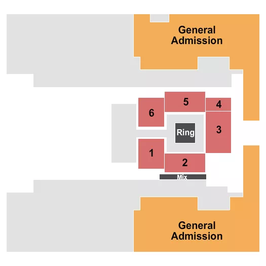 seating chart for El Paso County Coliseum - Wrestling GA - eventticketscenter.com