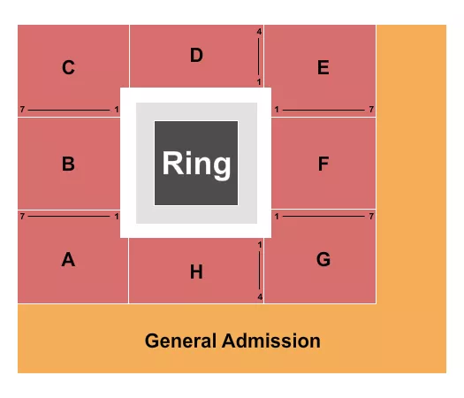seating chart for Eldorado Casino Convention Center - Boxing - eventticketscenter.com