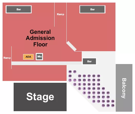 seating chart for Electric City - GA & Tables 4 - eventticketscenter.com