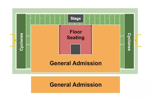 seating chart for Elizabethton High School Citizens Bank Stadium - Endstage - eventticketscenter.com