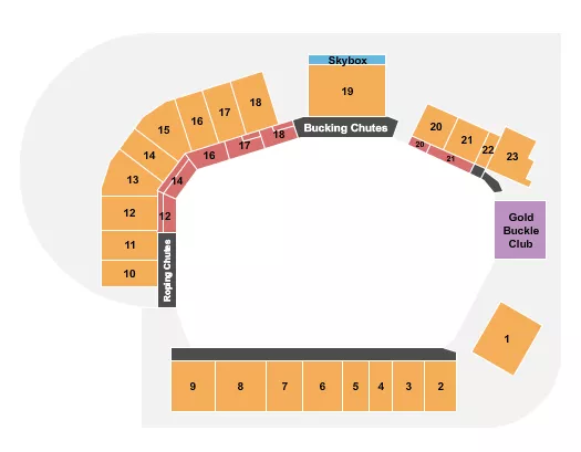 seating chart for Ellensburg Rodeo - Rodeo 2 - eventticketscenter.com