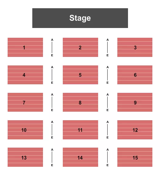 seating chart for Embassy Suites by Hilton Norman Hotel & Conference Center - End Stage - eventticketscenter.com