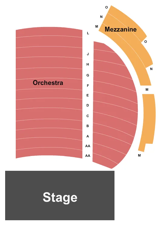 seating chart for Emelin Theatre For The Performing Arts - End Stage - eventticketscenter.com