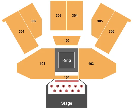 seating chart for Emerald Queen Casino - MMA - eventticketscenter.com