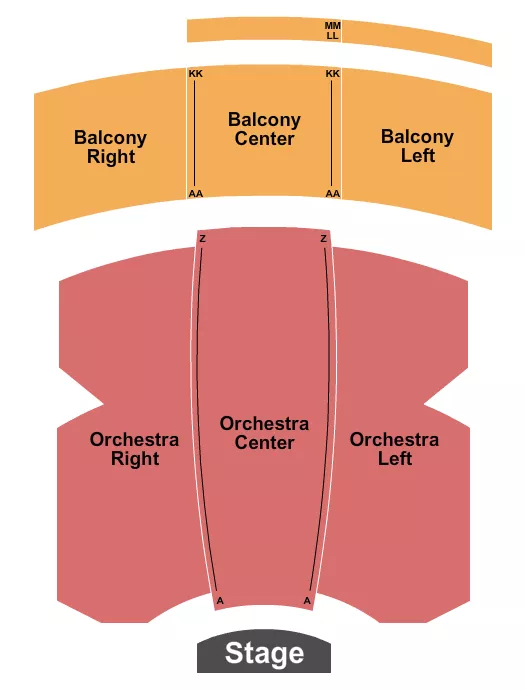 seating chart for Emilie K. Asplundh Concert Hall - Endstage - eventticketscenter.com